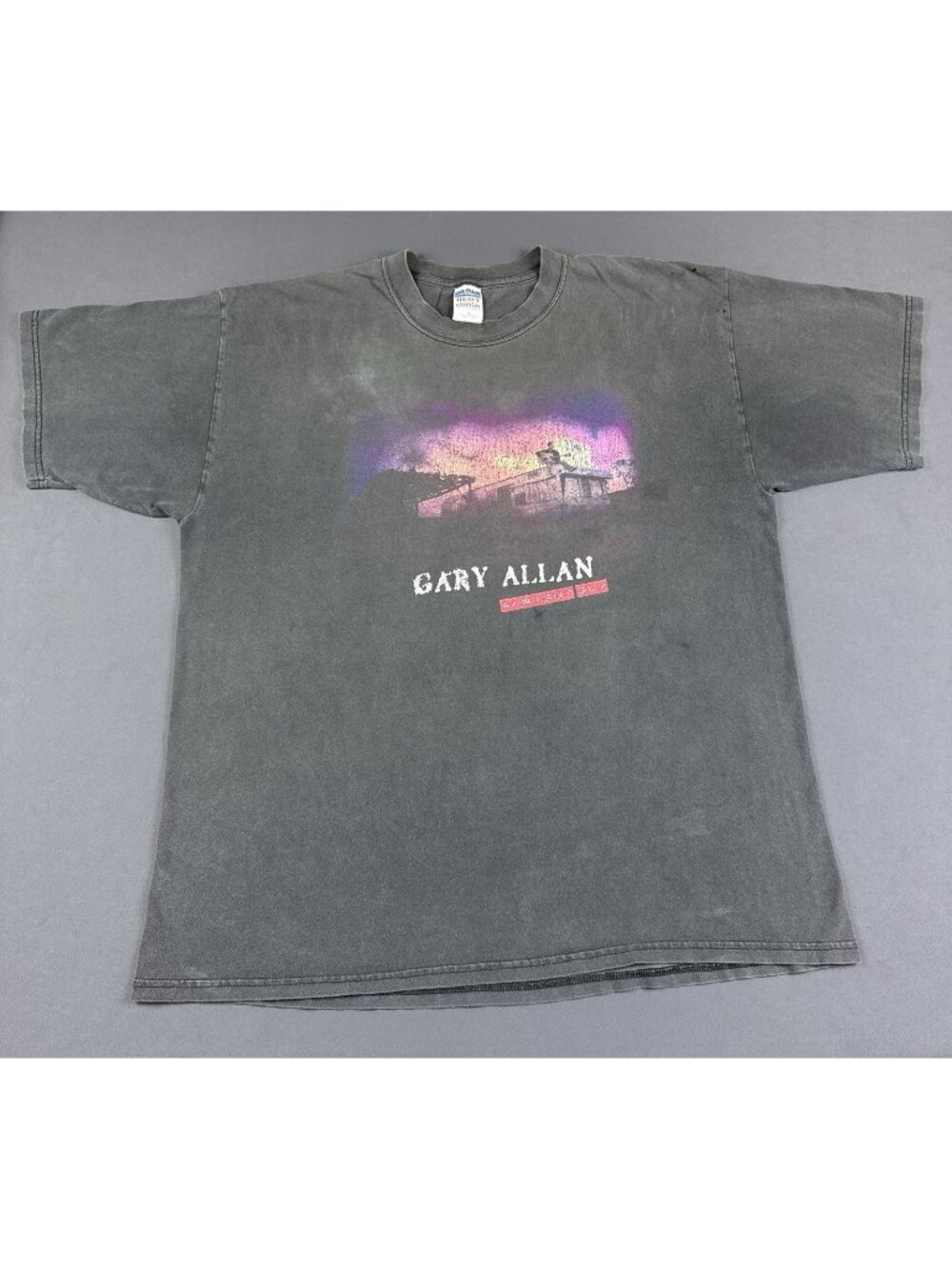 Rare Vintage Y2K Gary Allan Alright Guy Tour Music Concert Promo Sun Fade XL